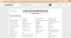 Desktop Screenshot of lesechospedia.lesechos.fr