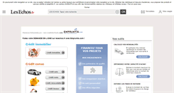 Desktop Screenshot of credit.lesechos.fr