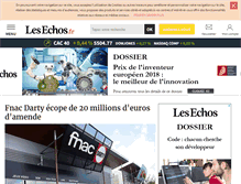 Tablet Screenshot of lesechos.fr